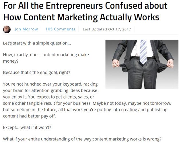 jon morrow smartblogger example