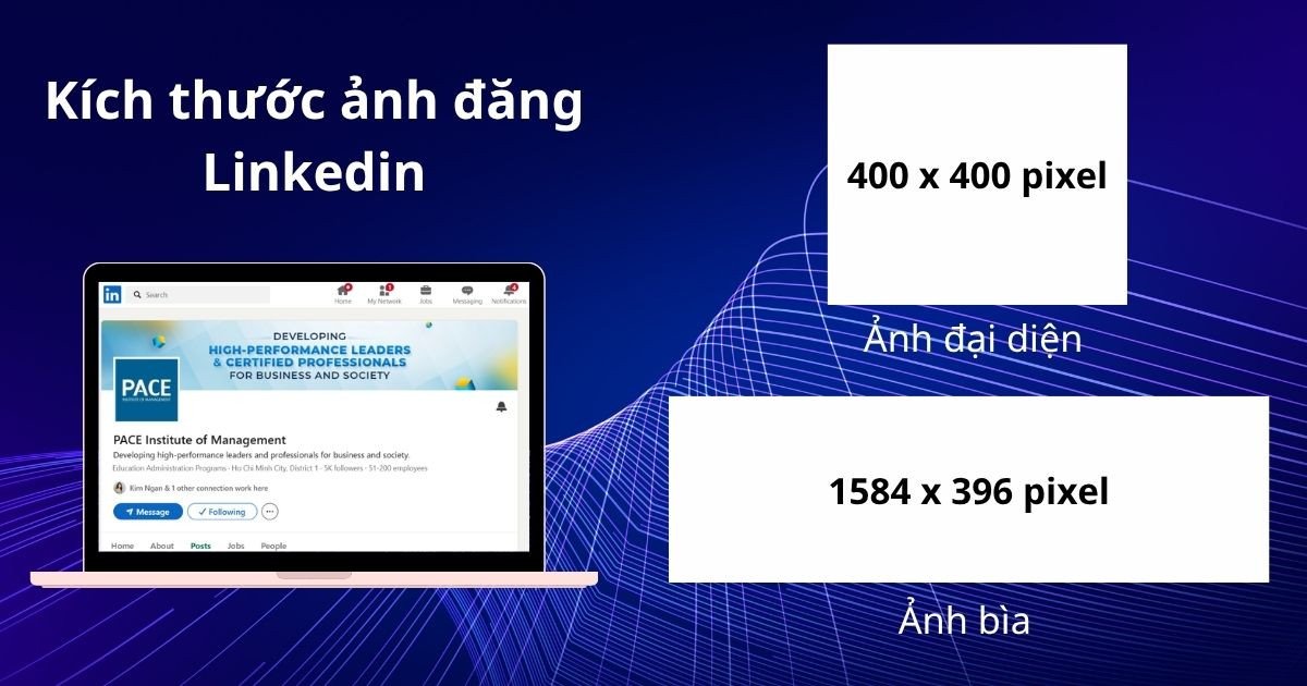 Kích thước ảnh bìa LinkedIn chuẩn để tạo ấn tượng mạnh