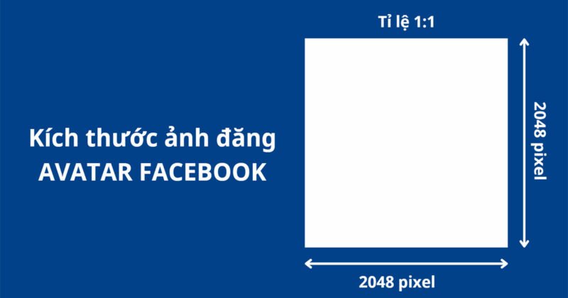 Kích thước avatar đăng Facebook