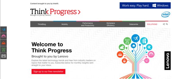 Lenovo Think Progress - Giải pháp Content Marketing để tăng cường nhận diện thương hiệu