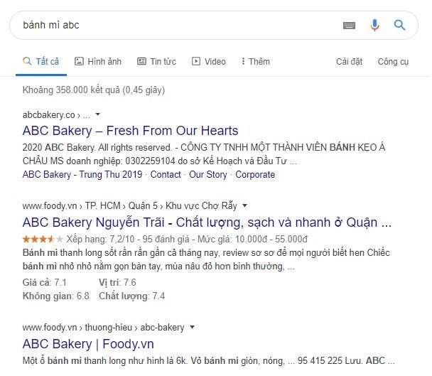 Liên kết trang web lớn cho Search Intent tìm hiểu thương hiệu