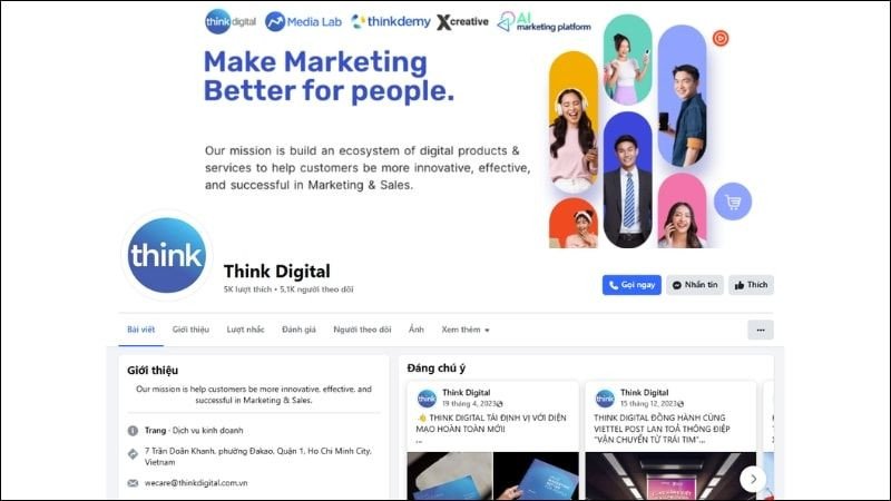Logo thương hiệu được tối ưu hiển thị trên các nền tảng mạng xã hội