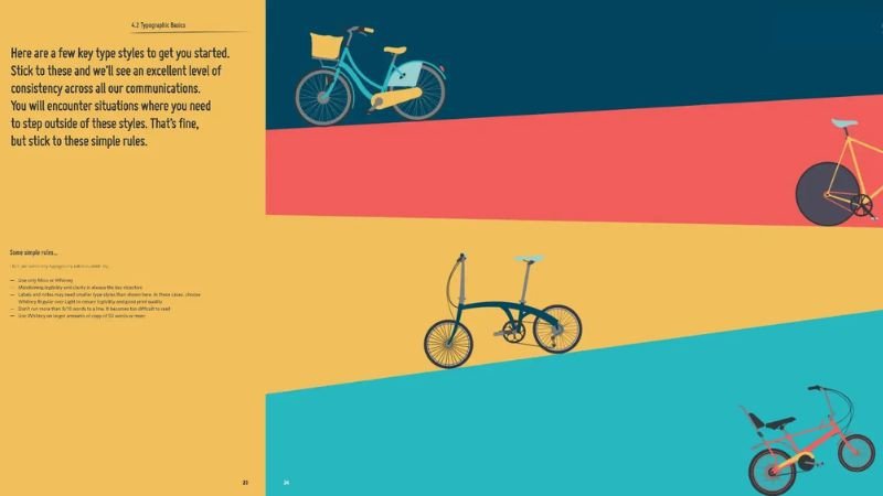 Love to Ride Brand Guidelines thể hiện niềm đam mê xe đạp và giá trị cộng đồng thông qua nhận diện thương hiệu.