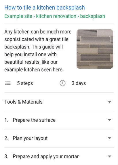 Mã Schema HowTo JSON-LD mẫu từ Google