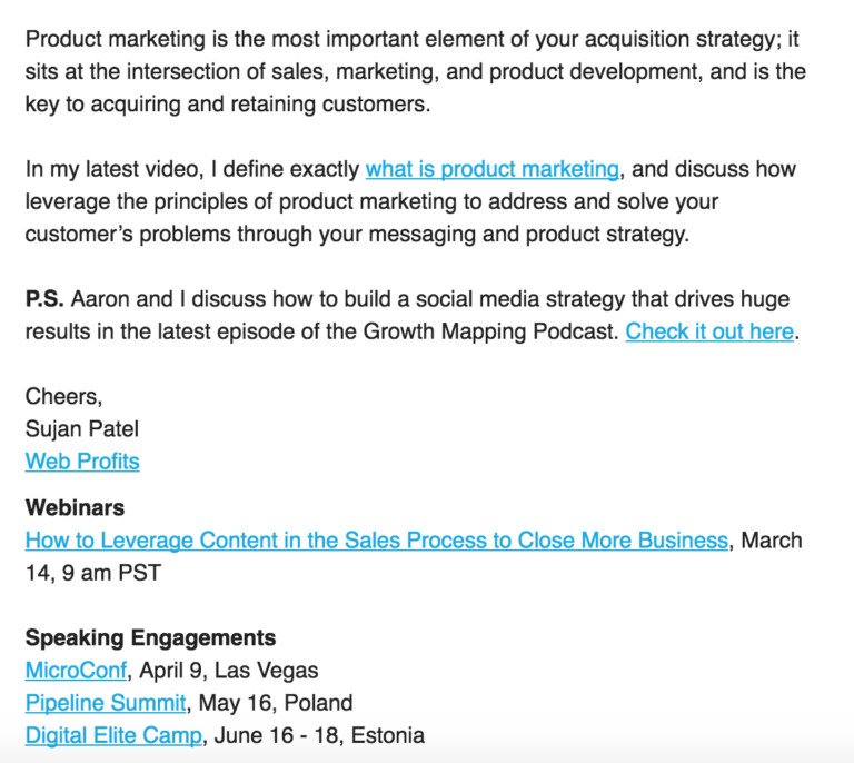 Mẫu email marketing đơn giản và tập trung vào một thông điệp chính