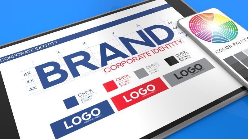 Minh họa bộ nhận diện của một Brand (thương hiệu) giúp khách hàng nhận diện