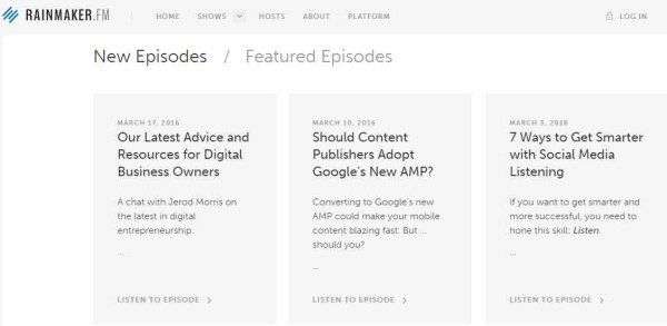 Mô hình podcast Copyblogger FM