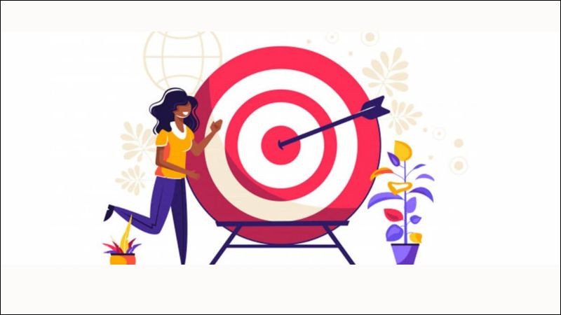 Mũi tên chỉ mục tiêu rõ ràng trong chiến dịch Google Ads giúp định hướng chiến lược hiệu quả.
