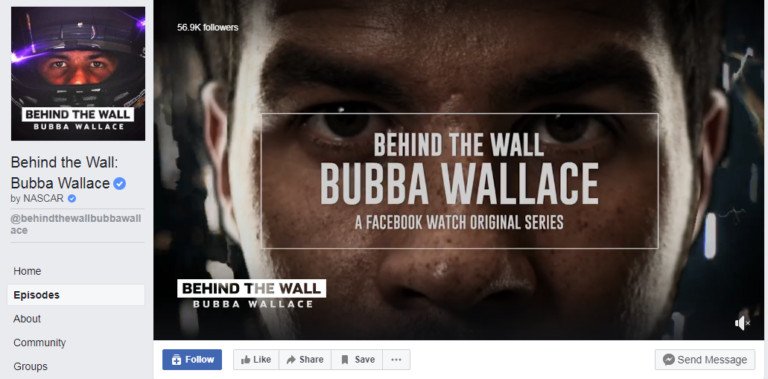 NASCAR Behind The Wall trên Facebook Watch