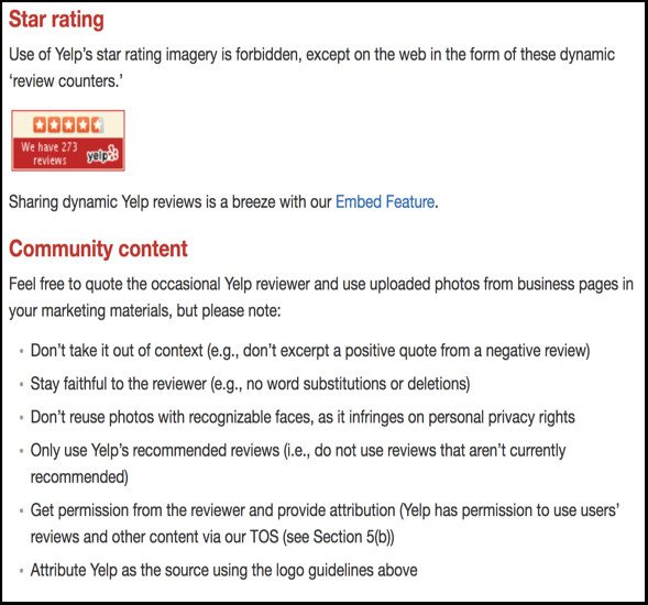 Nguyên tắc cộng đồng của Yelp