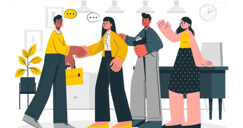 Nhân sự mới được chào đón và hướng dẫn hòa nhập vào môi trường làm việc qua quy trình Onboarding hiệu quả.