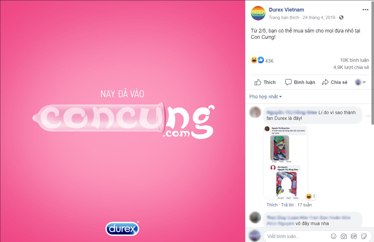Nội dung sáng tạo của Durex tạo hiệu ứng Viral Marketing nhờ kết nối cảm xúc