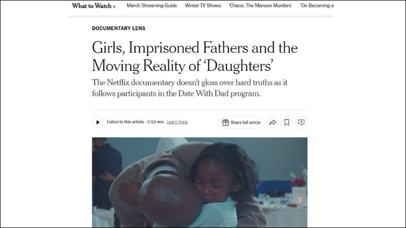 Nội dung thương hiệu về tù nhân nữ của Netflix trên tờ The New York Times