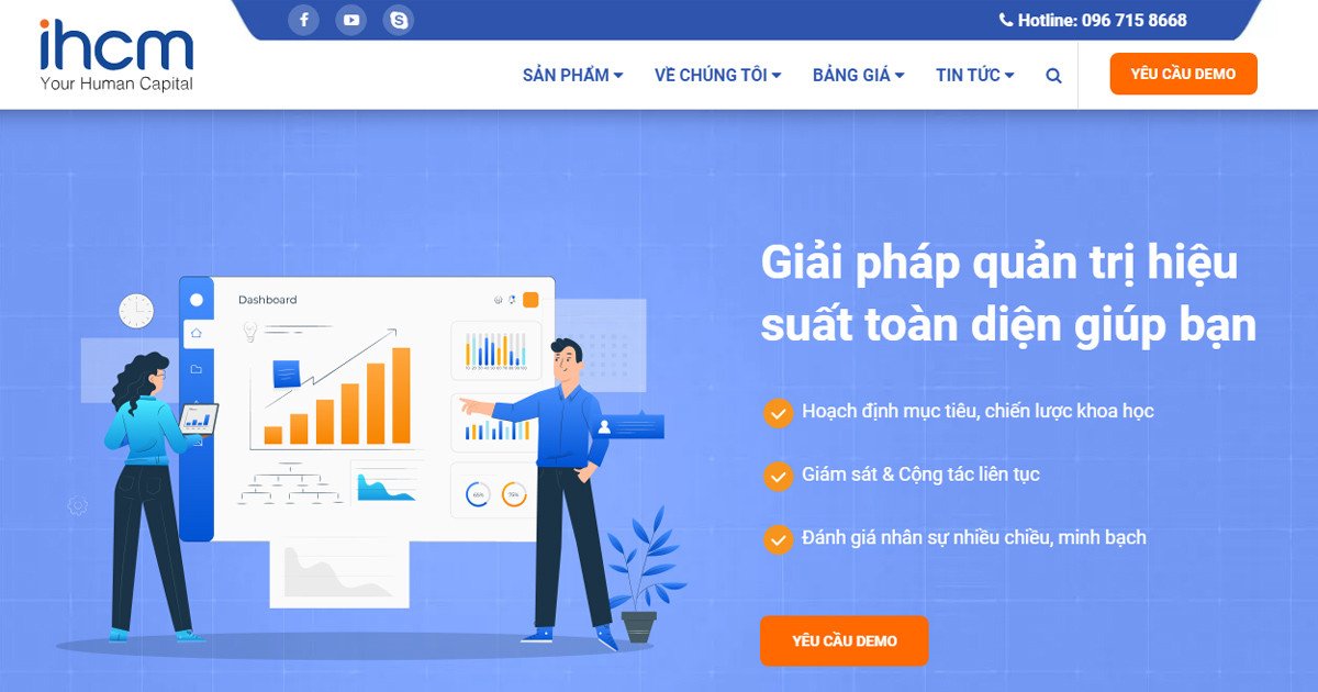 Phần mềm quản lý nhân sự IHCM với các công cụ đánh giá hiệu suất