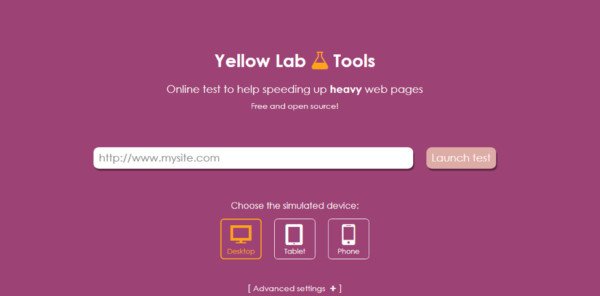 Phân tích chất lượng front-end với Yellow Lab Tools