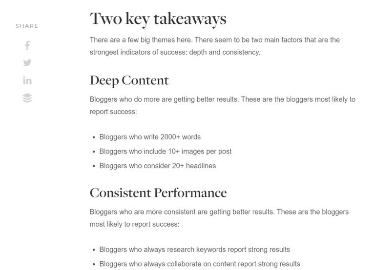 Phần tóm tắt "Key Takeaways" trong một bài viết, giúp độc giả nắm bắt nhanh các điểm chính của nội dung giá trị