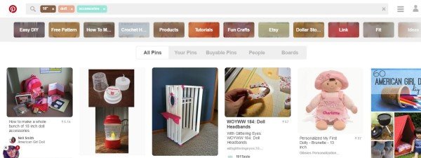 Pinterest tìm kiếm từ khóa đuôi dài