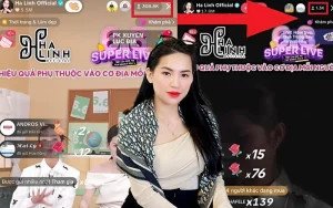 Quảng cáo phiên livestream bán hàng của chuyên gia KOS Võ Hà Linh