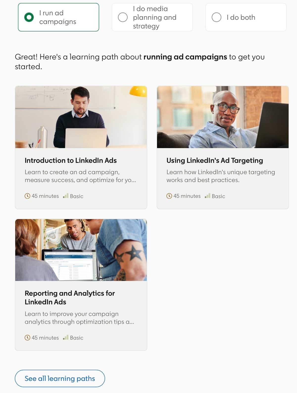 Quy trình triển khai chiến dịch và các loại hình quảng cáo LinkedIn