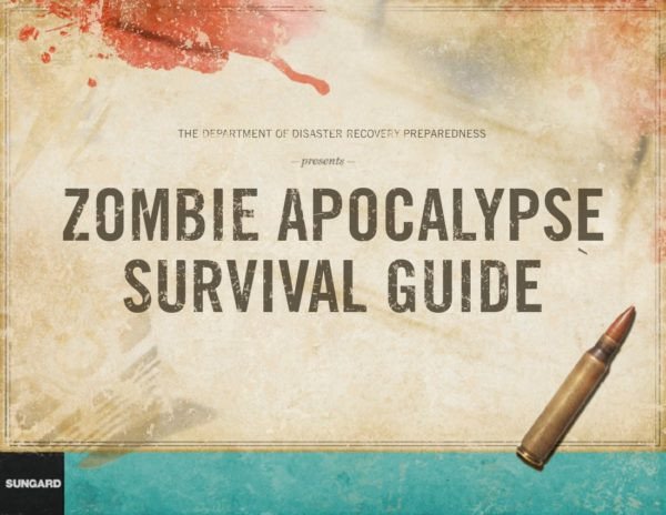 Sách điện tử The Zombie Apocalypse Survival Guide của SunGard, ví dụ về nội dung B2B độc đáo.