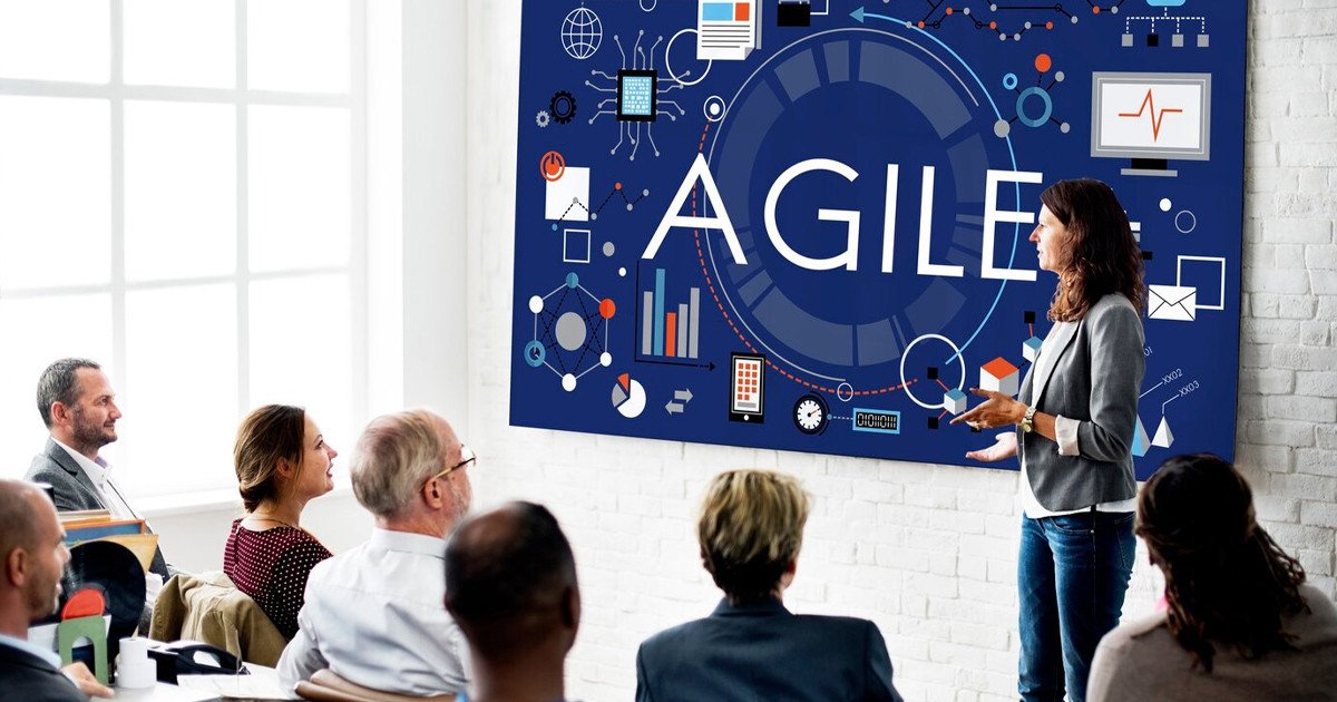 Sơ đồ minh họa các phương pháp Agile phổ biến như Scrum, Kanban và XP