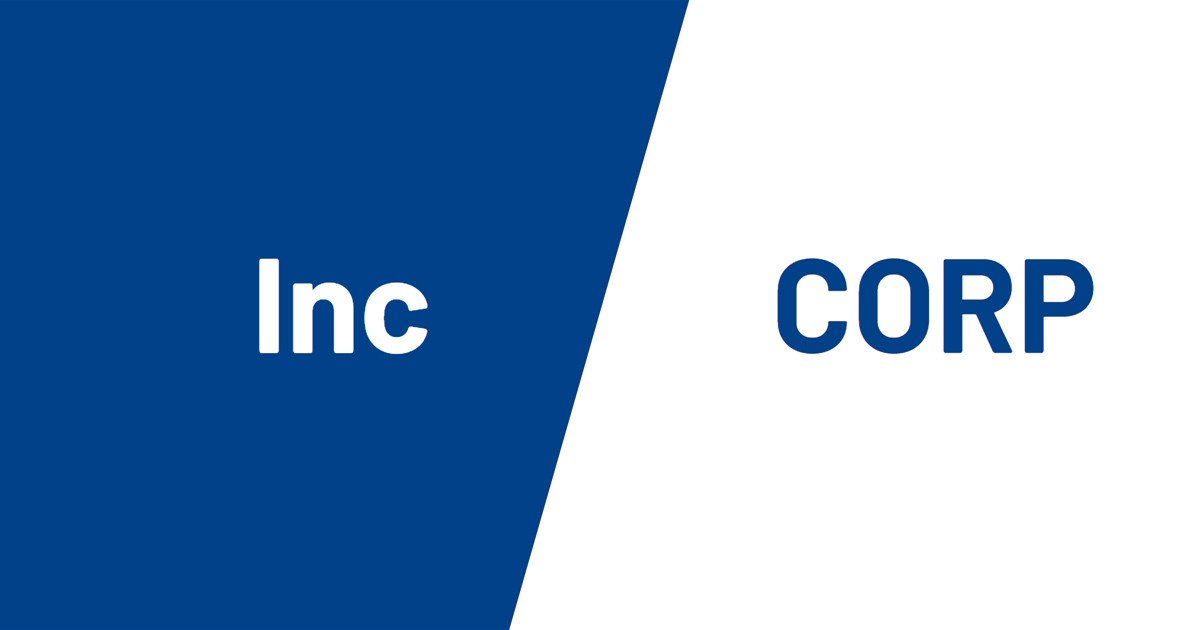 So sánh Inc và Corp trong cấu trúc doanh nghiệp hiện đại