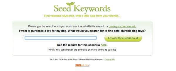 Sử dụng công cụ Seed Keywords để khảo sát từ khóa từ người dùng