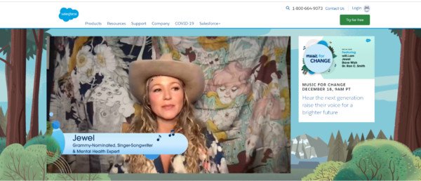Sự kiện đa dạng hóa nội dung của Salesforce trong khủng hoảng