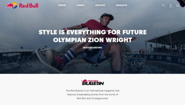 Tạp chí The Red Bulletin của Red Bull với nội dung về trượt ván