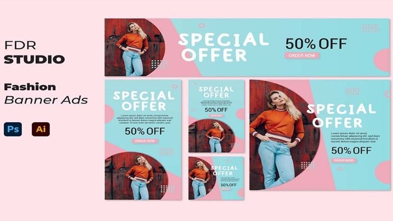 Thiết kế banner quảng cáo sản phẩm mới với thông điệp hấp dẫn