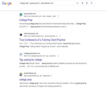 Tìm kiếm Google cho bài đăng khách "college prep"