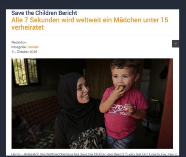 Trang đích Save the Children tại Đức với ngôn ngữ và hình ảnh bản địa