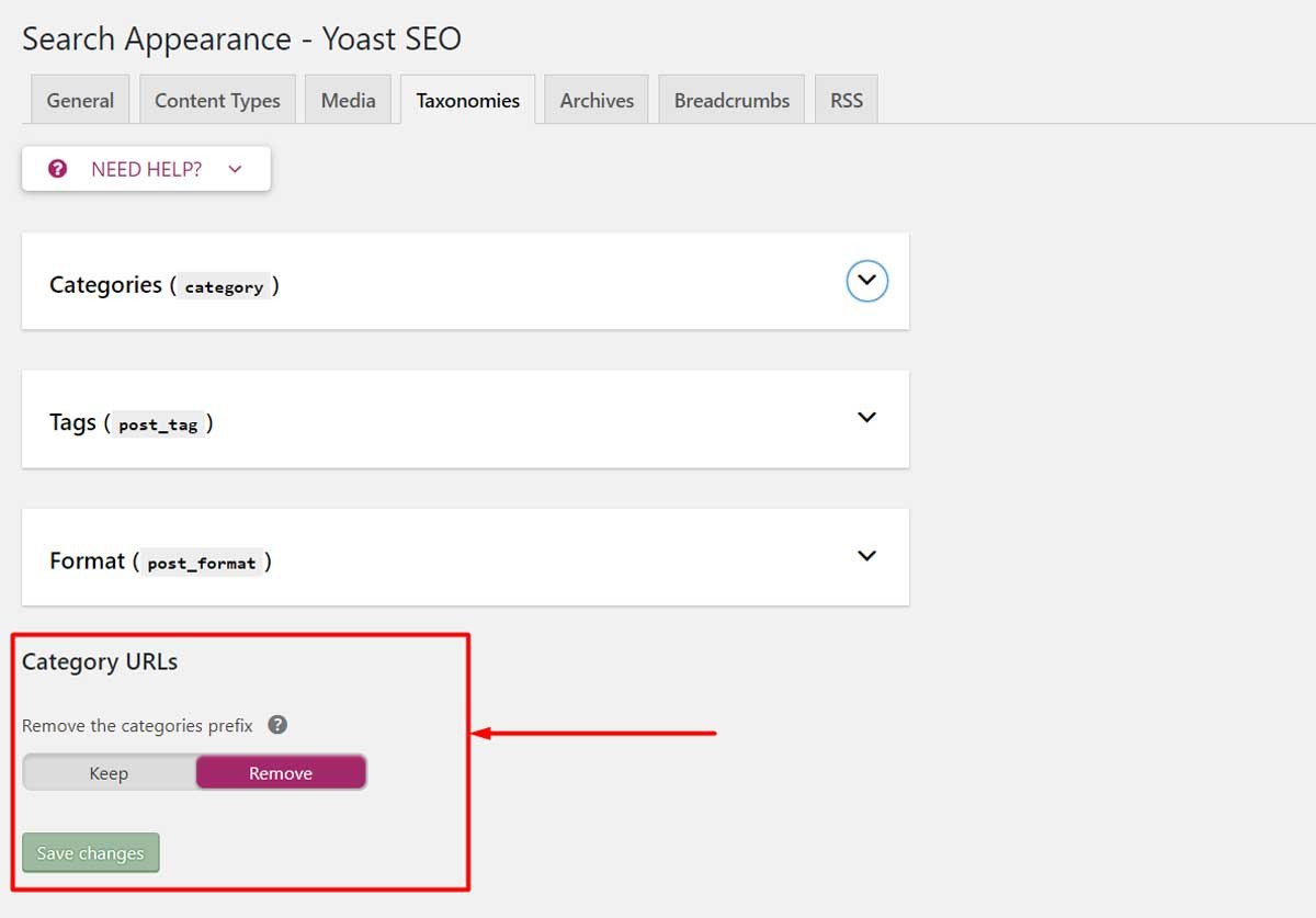 Tùy chỉnh Taxonomies trong Yoast SEO