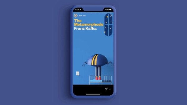 Ví dụ Insta Novels của Thư viện Công cộng New York trên Instagram