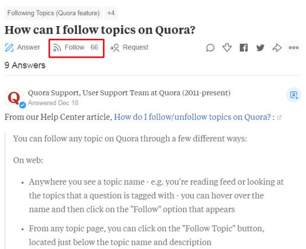 Ví dụ Sprout Social tuyển chọn nội dung từ Quora để chia sẻ, thể hiện cách tận dụng diễn đàn cộng đồng cho chiến lược nội dung.