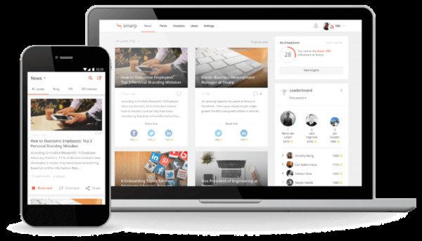 Ví dụ về bảng điều khiển Smarp