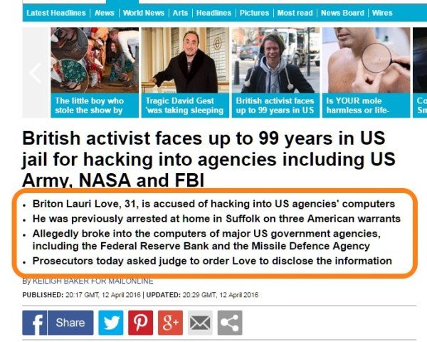 Ví dụ về cách DailyMail tóm tắt thông tin quan trọng