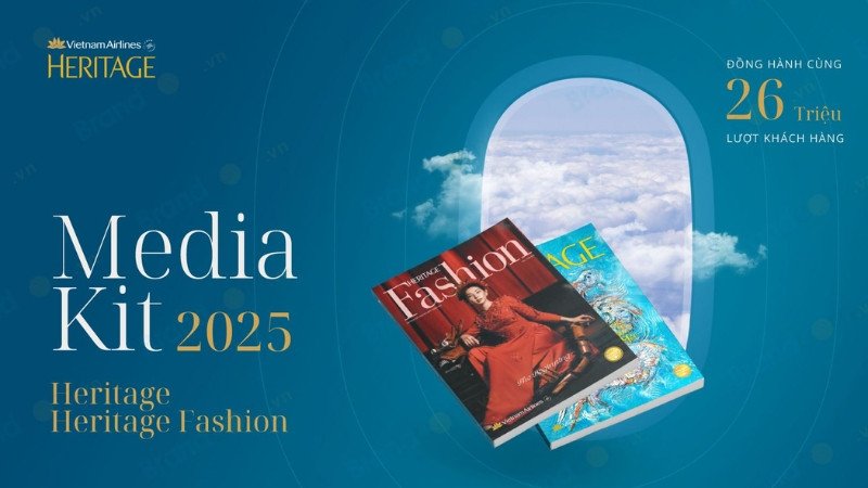 Ví dụ về Media Kit của Vietnam Airlines, thể hiện hồ sơ thương hiệu hàng không chuyên nghiệp