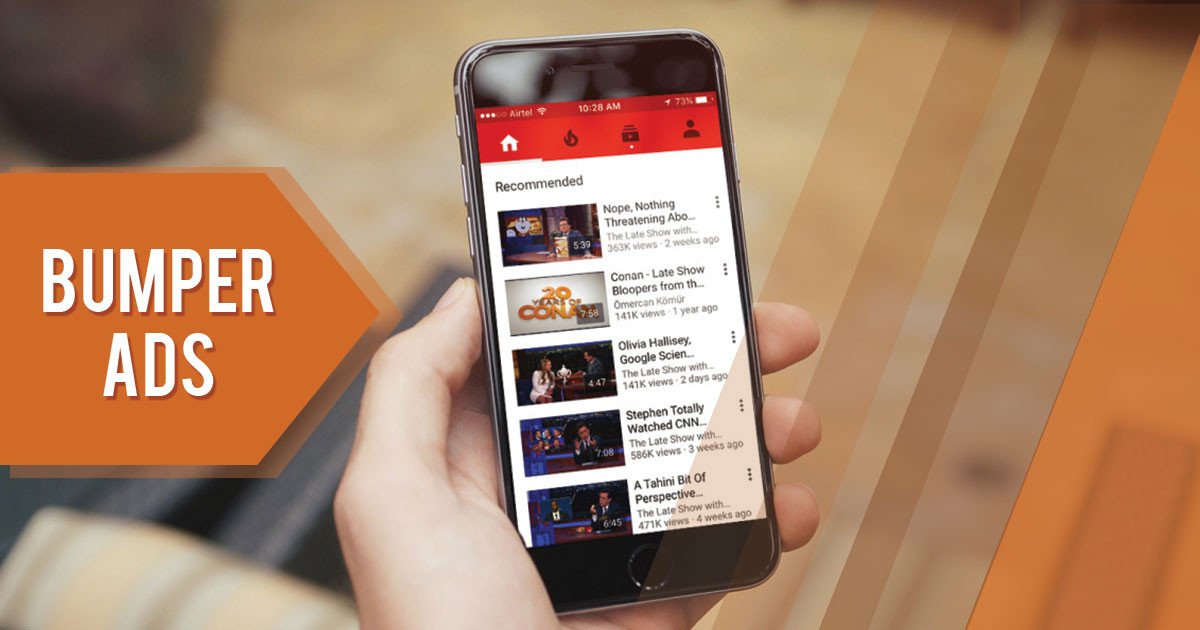 Ví dụ về quảng cáo video Bumper Ads xuất hiện trên nền tảng YouTube