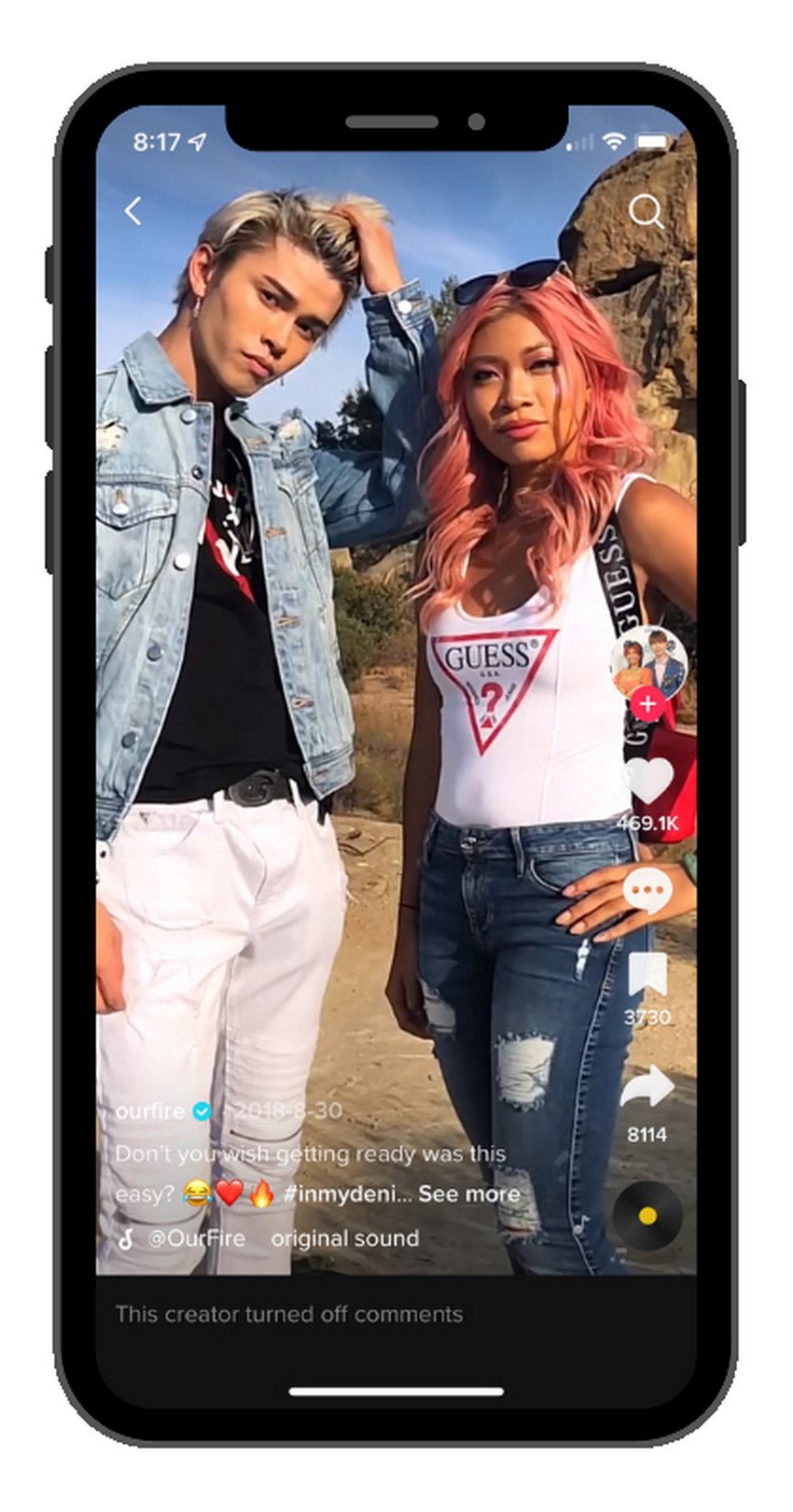Video tiktok có hashtag #inmydenim