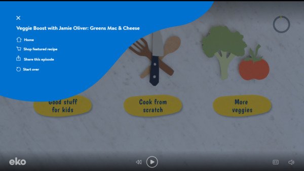 Walmart Cookshop với Jamie Oliver trình diễn video tương tác nấu ăn