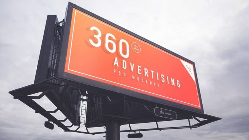 Cận cảnh biển quảng cáo Billboard 3 mặt xoay linh hoạt thay đổi nội dung