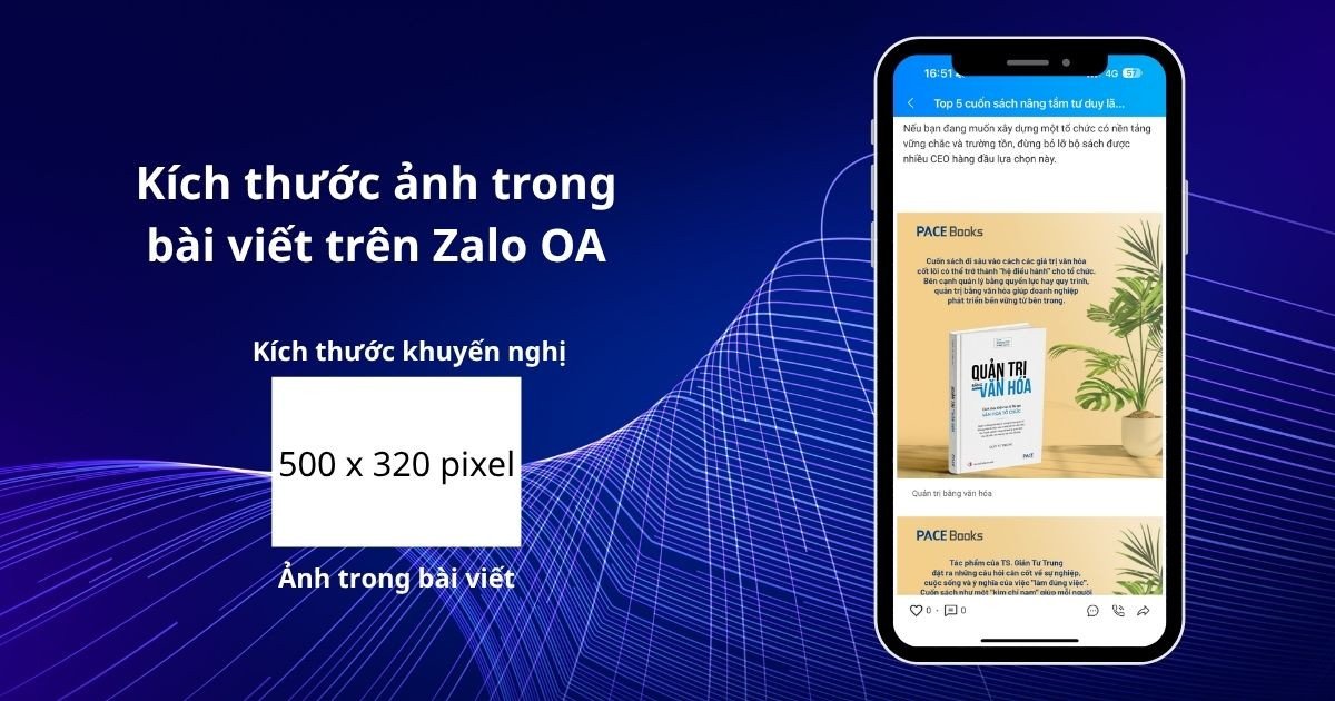 Giao diện hiển thị bài viết trên Zalo với hình ảnh minh họa được tối ưu kích thước, đảm bảo nội dung thu hút và không bị cắt xén.