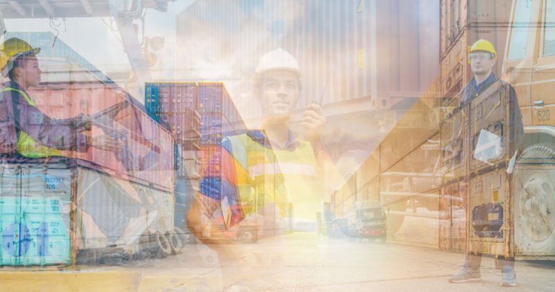 Hình ảnh mô tả khái niệm Logistics với quy trình quản lý chuỗi cung ứng hàng hóa hiệu quả