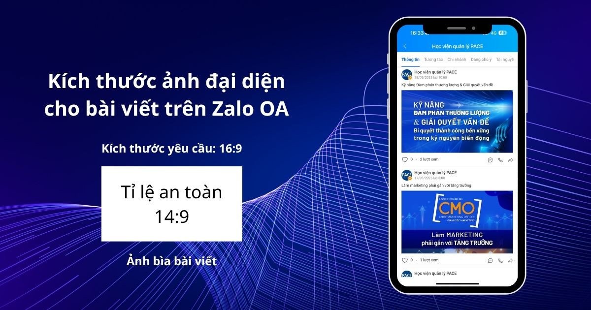 Hướng dẫn bố cục và kích thước ảnh đại diện cho bài viết trên Zalo Official Account, đảm bảo hiển thị đẹp mắt trên mọi thiết bị.