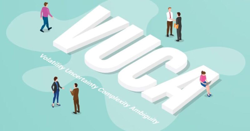 Khái niệm VUCA bao gồm biến động, không chắc chắn, phức tạp và mơ hồ