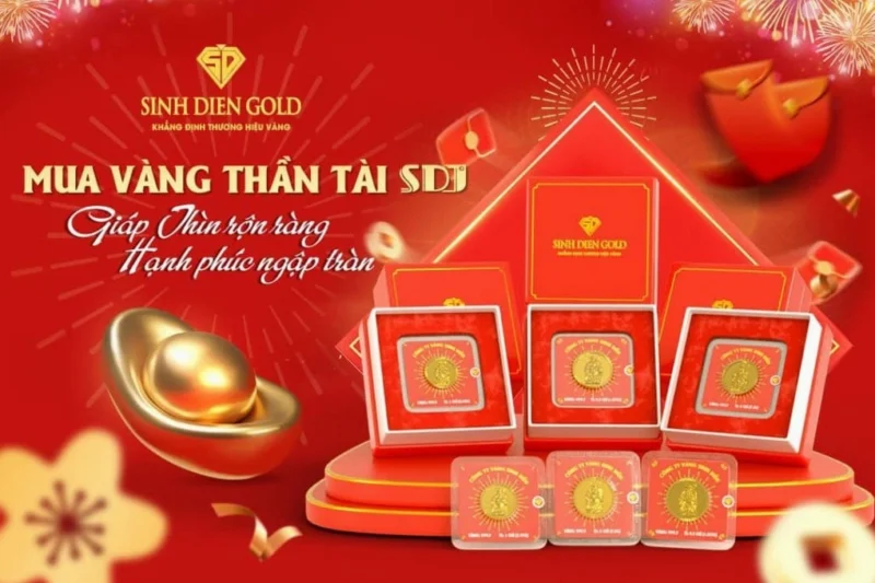 Banner trang sức vàng