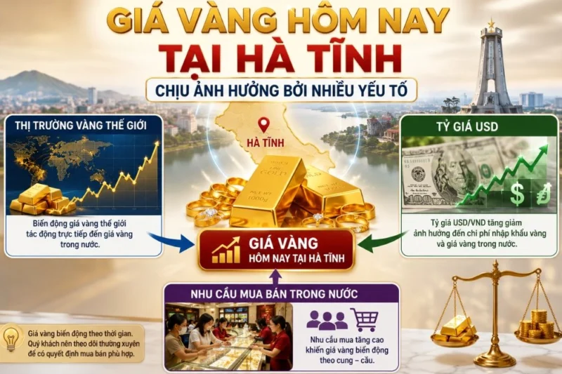 Giá Vàng Hôm Nay Tại Hà Tĩnh: Phân Tích Chuyên Sâu 2026 Biểu đồ giá vàng hôm nay tại Hà Tĩnh 2026