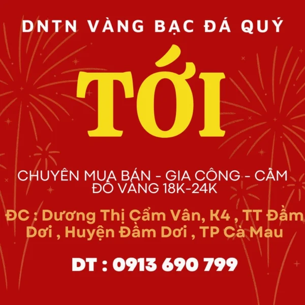 Biểu đồ giá vàng kim hoàn Cà Mau