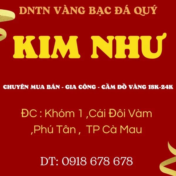 Các mẫu trang sức vàng tại Cà Mau
